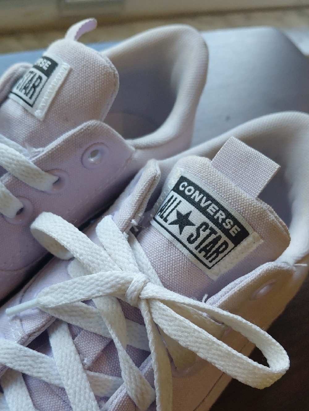Converse All Star Women's Lavender Low-Top Sneakers - Picture 2 of 7